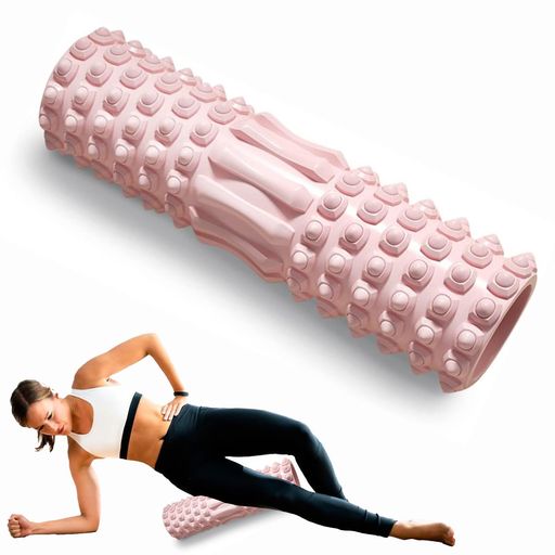 AUTAKIフォームローラー筋膜リリースマッサージローラー筋膜ローラーミニ8*30cm軟質EVA二つのモードフ..