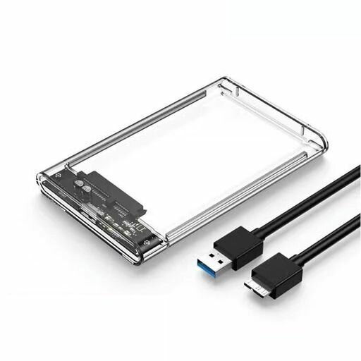 2.5インチハードディスクケースUSB3.05Gbps高速データ転送接続SATA互換ポータブルHDD/SSD外付けドライブケースネジ&工具不要簡単着脱Mac/Windows/LinuxPS4/PS3/XBox/HDTVなど、USB