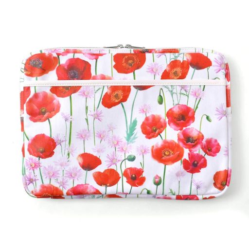 パソコンケース13.3インチスカーレットポピーノートパソコンインナーケーススリーブケースpcラミネートかわいいおしゃれW0704910