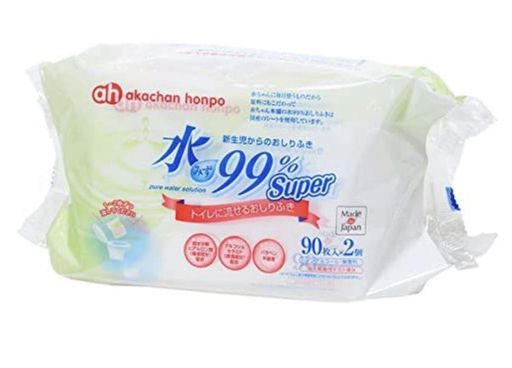 赤ちゃん本舗水99%SUPERトイレに流せるおしりふき90枚x2個 赤ちゃん本舗水99%SUPERトイレに流せるおしりふき90枚x2個