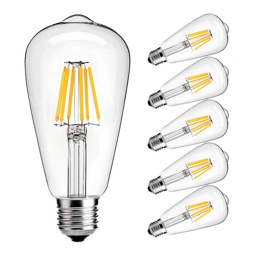LED ŵ ST64 ե LEDŵ E26 (6W) 60W ŵ忧2700K ۸ 360ȯ...