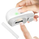 電動爪切り 電動爪削り 電動つめきり 2つの機能を備えた 爪やすり 電動 自動爪切り 低騒音 大人/子供/高齢者/介護に向け TYPE-C充電式 やすり付き 説明書付き(4)