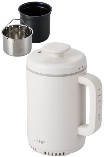 エレコムIH炊飯器小型1合炊きコンパクト設計低糖質モード一合厚釜採用ひとり暮らし用ケトルサイズLiFEREホワイトHAC-RCIH01WH