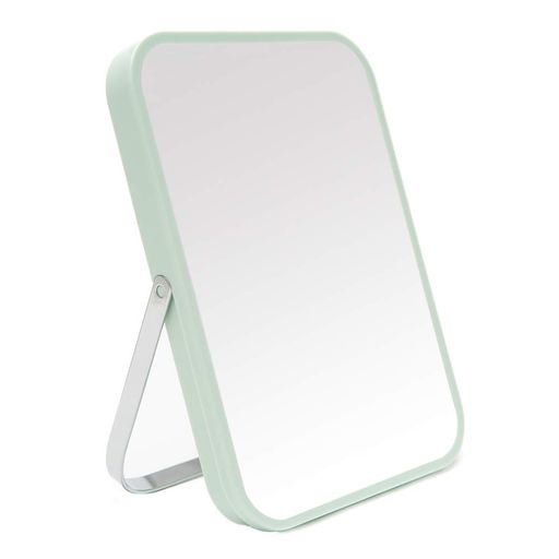 YEAKE 鏡 卓上 ミラー 手鏡 卓上鏡 かがみ携帯式折り畳み鏡&化粧鏡&スタンドミラー 卓上 そしてサポート付き90°回転女優ミラー (緑)
