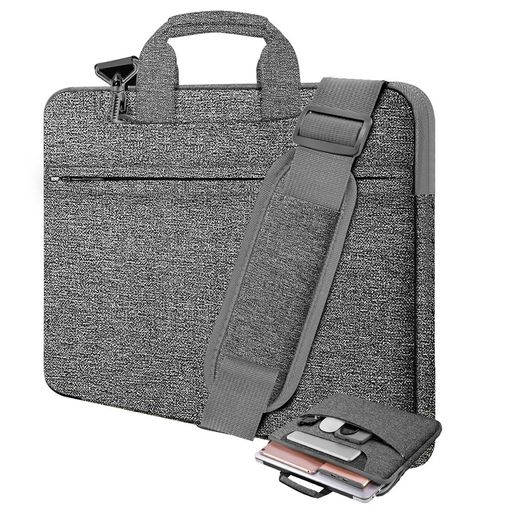 HSEOK 15.6インチ ノートパソコン用ショルダーバッグ、耐久性と耐衝撃性に 保護力...
