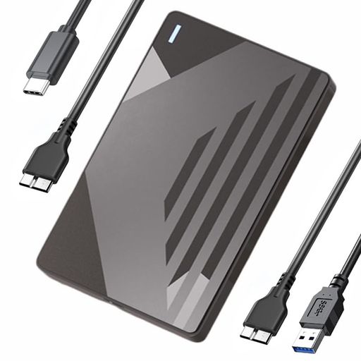 Grelidehdd外付けケースHDDケース2.5インチハードディスク外付けケースUSB3.0接続2.5インチSATAHDDSSDケース500GB、1TB、2TB、3TB、4TB、6TB18TBまでUASP対応