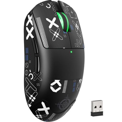 MAGIC-REFINER G6 SUPERLIGHT ワイヤレスゲーミングマウス、24000 DPI、PixArt PAW3311ゲーミングセンサー、Bluetooth/2.4G/有線軽量ゲーマーマウス、1000Hzポーリングレート 35G加速度