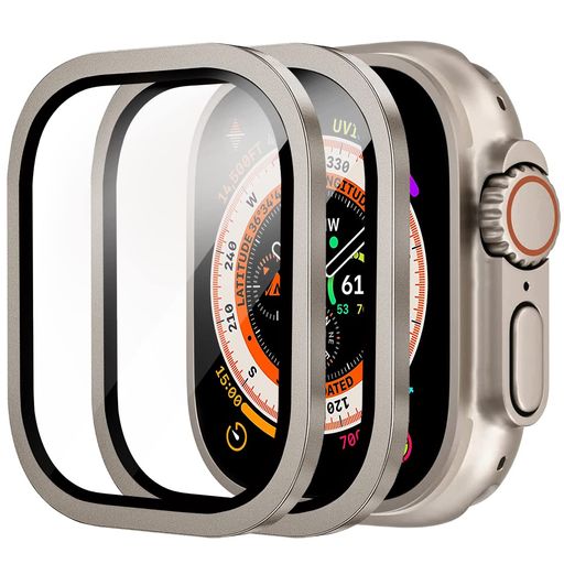 Rakuten - SuomanforAppleWatchUltra3/Ultra2/Ultra保護フィルム(2枚)アップルウォッチ49mmフィルムforiWatchUltra3/Ultra2/Ultraガラスフィルム擦れ防止耐沖撃