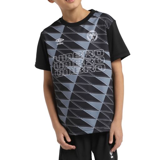 【THE THIRD by UMBRO】ジュニアグラフィックプラクティスシャツUF5SHS50J_BK00_140