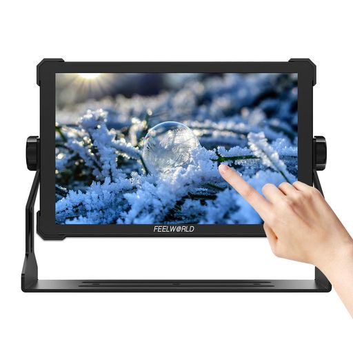FEELWORLDT1010.1インチDSLRカメラモニター3DLUT、HDR、波形1920x1200タッチスクリーン撮影モニターHDMI2.0入出力F970外付け給電キット