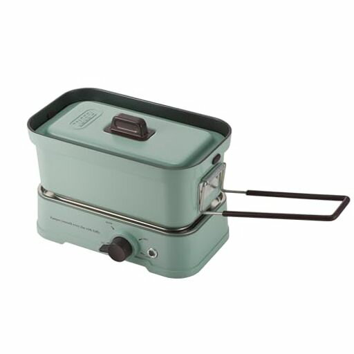 【Toffy/トフィー】ホットメスティンK-MS1電気メスティン直火対応火力調節炊飯焼く煮る蒸す炒める1Lレトロペールアクア