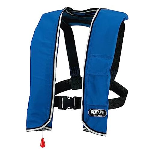 浮力の発生方法:ガス膨張式 手動膨張可 浮力:10.6kg 適応体重:100kgまで 適応胸囲:120cmまで 適応胴囲:120cmまで 笛付き 再帰反射材付き ポケット1ヶ所 着脱方法:バックル固定