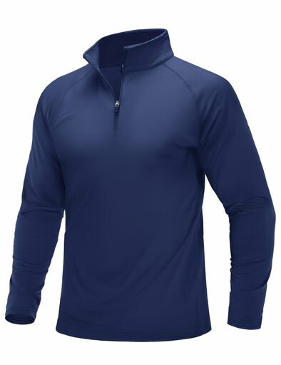 [MAGCOMSEN]トレーナーロングスリーブメンズ秋服保温ゴルフウェアハーフジップストレッチ防寒着インナ..