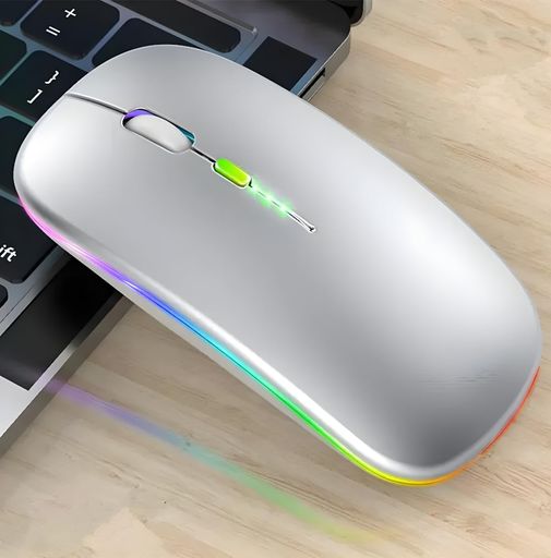 ワイヤレスマウスbluetooth5.2充電式2.4GHz薄型静音3DPIモード電量残量表示LEDライト高精度ターゲティ..