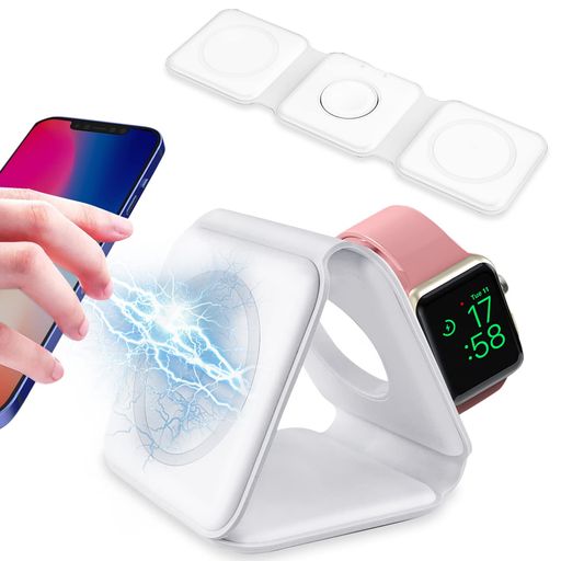 MAGSAFE認証 3 IN 1ワイヤレス充電器 最大15W急速充電 IPHONE 13/13 PRO/13 PRO MAX/13 MINI/12/12 PRO/PRO MAX/SE (第2世代) /11 / 11 PRO / XS / XR / XS MAGSAFE認証 3 IN 1ワイヤレス充電器 最大15W急速充電 IPHONE 13/13 PRO/13 PRO MAX/13 MINI/12/12 PRO/PRO MAX/SE (第2世代) /11 / 11 PRO / XS / XR / XS