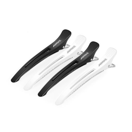 Rakuten - AIMIKE4本入ダッカール跡がつかないヘアクリップ髪留めメンズクリップ美容師業務用ダッカールしっかりとまるプロ用ヘアピン前髪ダッカールピンブロッキングカールクリップ錆びにくい…