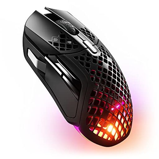 STEELSERIES ゲーミングマウス 無線 ワイヤレス AEROX 5 WIRELESS 超軽量 9ボタン 高速反応 防滴防塵 IP54規格 急速充電 長時間使用可能 TRUEMOVE AIRセンサー搭載 62406 ブラック STEELSERIES ゲーミングマウス 無線 ワイヤレス AEROX 5 WIRELESS 超軽量 9ボタン 高速反応 防滴防塵 IP54規格 急速充電 長時間使用可能 TRUEMOVE AIRセンサー搭載 62406 ブラック