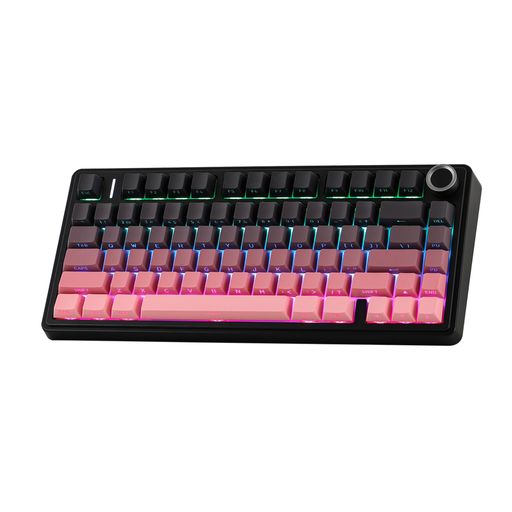 EPOMAKERXAulaF7575%ワイヤレスゲーミングキーボード3モード接続Bluetooth/2.4GHz/USB-C対応メカニカルキーボードホットスワップ可能クリーミースイッチ搭載5層パッド&ノブNKRO