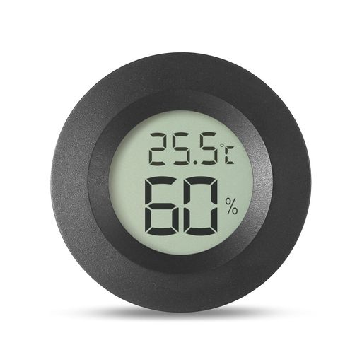 BOMATAミニ湿度計&温度計スイッチ粘着/嵌入使用可能デジタル液晶スクリーン温室ハウス/地下室/家庭/ベ..