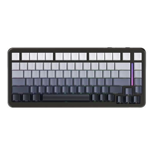 ATTACKSHAKRM8682キーレイアウトガスケットマウントメカニカルキーボードワイヤレス1.2MM二層黒油シングルキースロットPCBボード5層パッドHIFI音(月光)