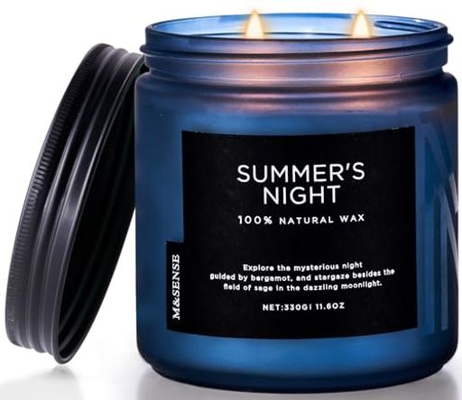 ホームフレグランス 🎄【高品質ソイワックス】:M&amp;SENSEキャンドルは、最高品質の原料から作られています。アメリカ産のソイワックスと植物ワックスの高級ブレンドを使用し、未漂白の二重芯を使用しており、再利用可能でリサイクル可能なガラス瓶に入っています。より持続可能な未来のためにリサイクルされた段ボール箱で梱包されています 🪔【フレグランス文化】:当社が使用するフレグランスにはパラベン、フタル酸エステル類は含まれておらず、動物実験は一度も行われていません。M&amp;SENSEの香りは、空間を圧倒するのではなく、空間を強化するように設計されており、臭いに敏感な人に特に適しています。