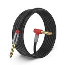 ANYPLUS6.35mm楽器ケーブル【3m】6.35mm対6.35mm90°エルボギターラインステレオ標準プラグ線、公対公、調音台、ギター、拡声器、スピーカーなどを接続するために使用される(2)