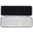 Lebakort収納ケースと互換性のあるLogicool(ロジクール)MXKEYSKX800MXKEYSSKX800sBluetoothワイヤレスキーボード(オフホワイトケース)
