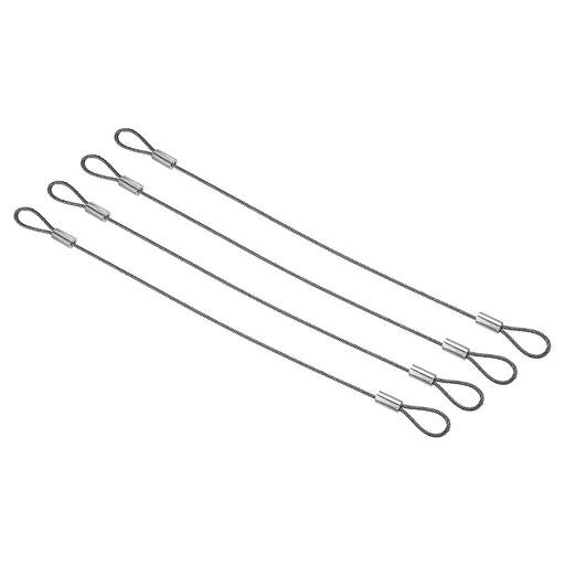 [仕様]製品名:ステンレスワイヤー。サイズ:20cmx1.5mm(長さx直径)。カラー:シルバー。セット:セキュリティワイヤーx4本 。 [素材]ステンレス。ワイヤーロープは防錆性、耐久性に優れています。長くご利用いただけます。 [デザイン]セキュリティケーブルはダブルループ付き、工具不要で素早く簡単に使用できます。両サイドループ形状で各種ロックと合わせて使用できます。 [利点]ワイヤーロープは軽量で扱いやすくてコンパクトに収納可能です。 [様々なシーンで]オートバイ、自転車、自動車、門扉・農機具、各種ロック製品の補助用として使用いただけます。