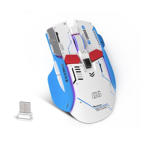 A.JAZZ G6 ゲーミングマウス ワイヤレスBT/2.4GHZ/TYPE-C接続 静音 10ボタン 11RGB 機甲外観 PIXART DPI V2 RIVAL 3 G203 メカニカルマウス フロスト感 人間工学 5段DPI調節可能 A.JAZZ G6 ゲーミングマウス ワイヤレスBT/2.4GHZ/TYPE-C接続 静音 10ボタン 11RGB 機甲外観 PIXART DPI V2 RIVAL 3 G203 メカニカルマウス フロスト感 人間工学 5段DPI調節可能