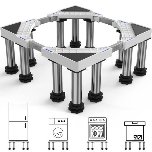 洗濯機台冷蔵庫置き台12足洗濯機パンかさ上げDEWEL高さ調節可能幅/奥行44.5~71cm昇降可能高さ18cm~20cm..