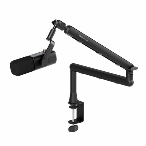 【幅広い互換性&amp;ネジ変換アダプター付属】ST20フレキシブルアーム型マイクスタンドは、1/4インチ、3/8インチ、5/8インチのネジ変換アダプター備えており、多くのマイクと互換性があります。耐久性に優れた金属製で、最大2.2kgのマイクをしっかり支えます。レコーディングやポッドキャスト、動画配信など、幅広いシーンで活躍します。 【ケーブル収納可能&amp;柔軟な調整機能】内蔵されたケーブル管理機能で配線がすっきり整理でき、デスク周りをきれいに保てます。アームの長さは上部と下部が350mm、ベースは360°回転し、アームは上下180°の可動域で好きな角度に固定できます。 【簡単設置&amp;高さ調整可能】C型クランプは最大70mmの厚さのデスクに取り付け可能で、頑丈に固定できます。使用しない時は折りたたんで省スペースに収納可能。付属の支柱を使えば高さを約11.5cm追加できます。 【同梱