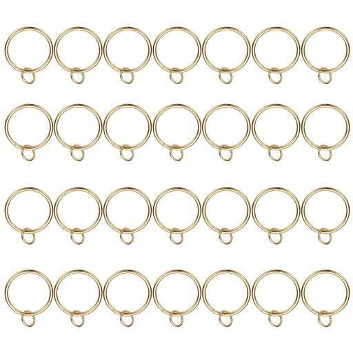 PATIKIL28個入りカーテンリング(アイレット付き)1.5インチ内径滑らかに動くメタル製最大11/4インチのカ..