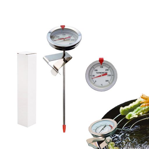 Mirhua温度計料理天ぷら料理用天ぷら鍋用温度計防水揚げ物用肉温度管理適温チェック0°C〜200°C測定唐揚..