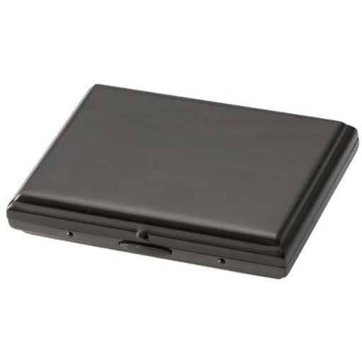 カジュアルメタル16本(85mm)ブラックニッケルサテンシガレットケース(1-90326-51)