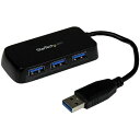 StarTech.com4ポートSuperSpeedUSB3.0ハブポータブルミニUSBHubブラックST4300MINU3B
