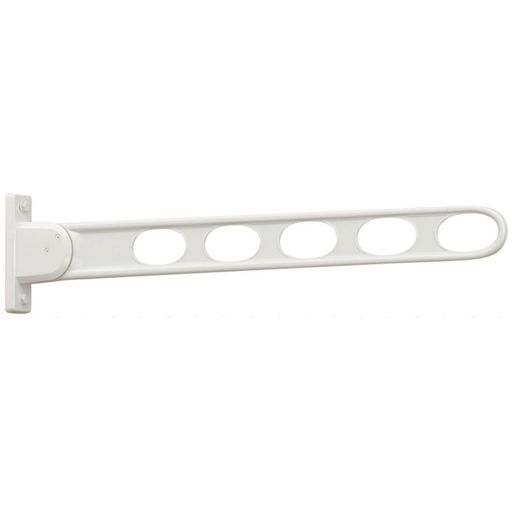 色:ホワイト、入り数:1本 アームの長さ:746mm、重量:1500g 材質(本体):アルミダイカスト(焼付塗装)、(金具・ネジ類):ステンレス、(スペーサー):耐候・耐磨耗性樹脂 付属品:木部取付パーツ付 洗濯物目安重量:30kg(2本1組)