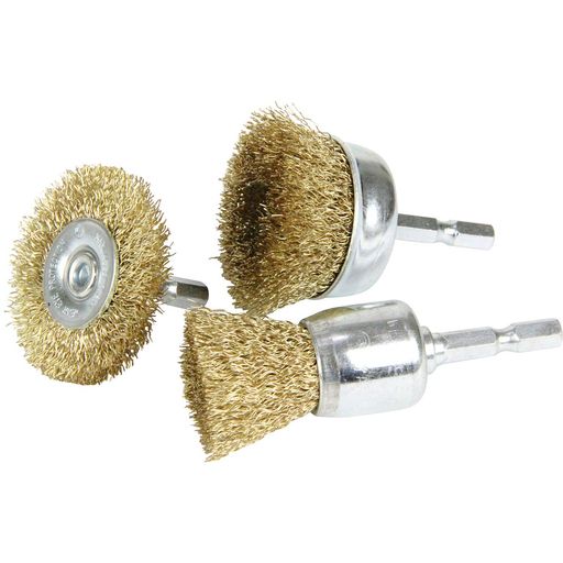 イーバリュー(E-Value)六角軸ワイヤーブラシセット3PCS