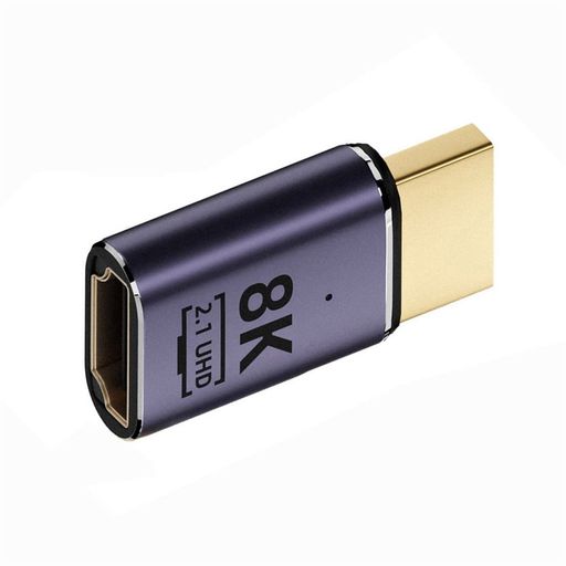 cablecc ゴールドHDMIオス-HDMI 2.1メス UHD延長変換アダプター 8K 60hz HDTV対応