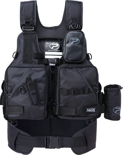 プロックス(PROX)フローティングゲームベスト(サポーター付)PX313SP大人用フリーブラックxブラック