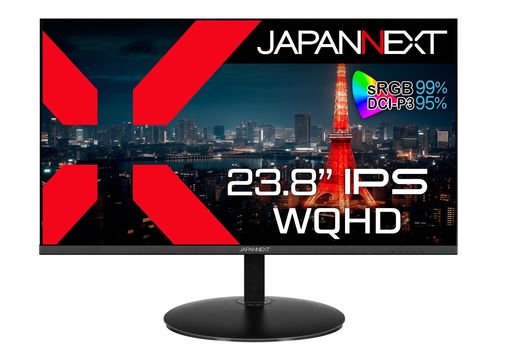 JAPANNEXT23.8インチモニターWQHD2560x1440解像度IPSディスプレイ(HDMI/DisplayPort/VESA対応/ブルーライトカット)JN-IPS2380FLWQHD-N