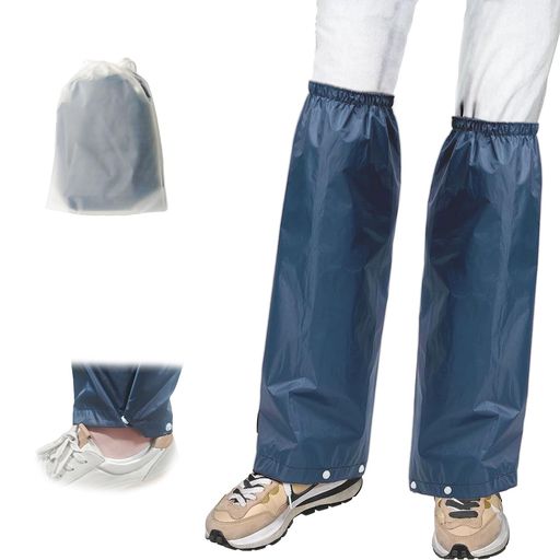 【商品仕様】フリーサイズ:長さ50cm、(ひざ回り36-46cm)適用身長: 155-175cm。セット内容:1足入れ、収納袋1個。軽量:約70g。 【防水性】このレッグカバーは高品質の600Dオックスフォード布、優れた防水性があります。さらに耐久性も良い、繰り返して使用できます。 【2箇所調整可能】レッグカバーの上部に弾力バンドとマジックテープが付いてで、ひざ回りさは36cmから46cmまでに伸縮可能です。下部に裾ボタンが付いてで、自転車をこぐとズボンの裾が濡れないです。 【収納便利】着用後、風通しのよいところでハンガーなどにかけて陰干ししてください。乾いた後、軽く畳んで付属の収納袋に入れて保管してください。洗剤で洗いてでも大丈夫です。 【色んなシーンに活躍】この防水レッグカバー は、自転車、通勤通学、梅雨、園芸作業、洗車、キャンプ、雪の日等の様々な場合に着用できます。レインポンチョやレインコートと合わせて使用することができます。