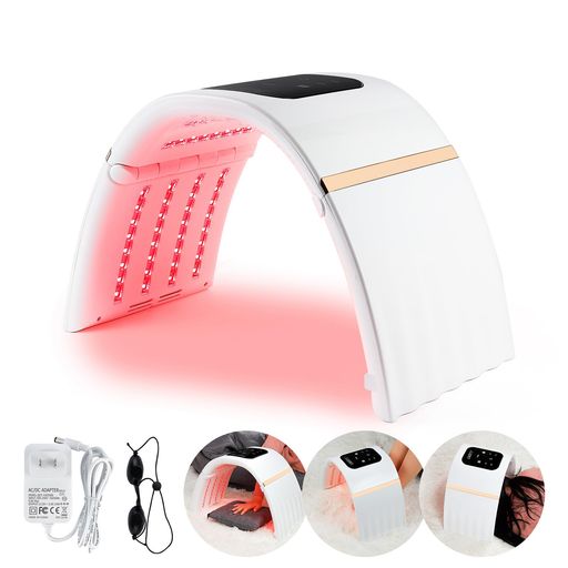 【7つのLEDカラー、7つの効果】7つのLEDカラー効果、1日30〜60分の使用をお勧めしますが、少なくとも週に3回使用する必要があります 【折り畳み式デザイン】折り畳み式デザインを採用しています。コンパクトなサイズなので、平らな面、水平、...