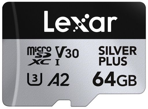 LexarSilverPlus64GBMicroSD�����ɺ���205MB/sMicroSDXCUHS-I�ե�å�����꡼�����ɥ����ץ����դ�C10U3A2V30�б��ե�HD4KUHD��®TF�����ɥɥ�����