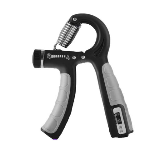 ハンドグリップ握力トレーニング筋トレ回数記録機能カウンター付き負荷調整式動きスムーズリハビリ器具ストレス解消滑り止め握りやすい男女兼用(負荷5-60kg)(4)