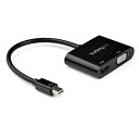 StarTech.comMiniDisplayPort-HDMI/VGAアダプタ4K/60HzThunderbolt2/サンダーボルト2からVGA/HDMIに変換MDP2VGAHD20