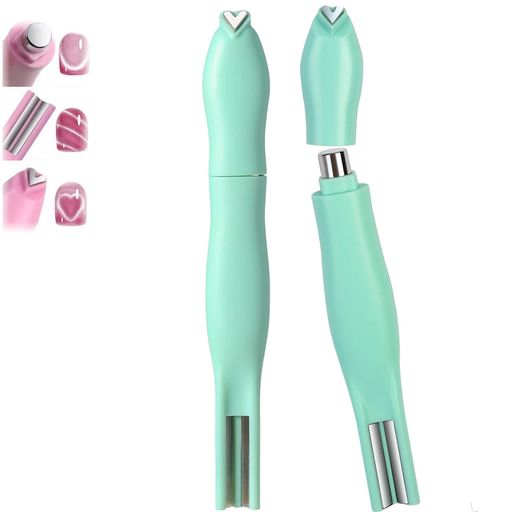 🌈【1本で3つのデザインが楽しめる!3in1マグネットスティック】ラブハート、スネーク、キャッツアイの3種類の磁石ヘッドが1セットに。ジェルネイルに近づけるだけで、甘く可愛いハート柄、神秘的なスネーク模様、立体的なキャッツアイを自由に演出。これ1本で多彩なマグネットアートが楽しめます! 🧲【高磁力ネオジムでくっきり模様形成】高品質ネオジム磁石を採用し、ジェルに近づけてわずか約5秒でくっきりとした模様が浮かび上がります。磁力が均一に広がるため、爪のサイズや形に関わらず美しい仕上がりに。硬化前なら何度でも調整可能で、初心者でもサロン級の仕上がりを簡単に実現! ✨【ABS素材&amp;コンパクトで持ち運びラクラク】本体は軽量で耐久性の高いABS素材を使用。木製ではないため、より軽く、衝撃にも強い設計。さらにコンパクトサイズなので、ポーチやネイルキットにすっきり収納でき、外出先や旅行にも気軽に持ち運べます。 🧼【反復使用OK&amp;経済的】耐腐食性に優れ、長く使っても磁力が落ちにくい高耐久仕様。使った後は乾いた布で軽く拭くだけでお手入れ完了。