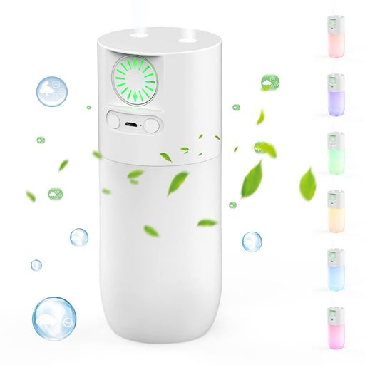 空気清浄機小型卓上フィルター交換不要LEDライト機能付きマイナスイオン脱臭機車載車内寝室玄関オフィ..
