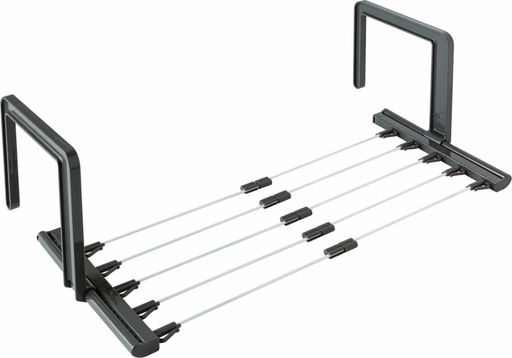 商品サイズ:約横30.5~46.5cmx縦46~70.5cmx高さ21cm 色:ブラウン 素材:【本体】ポリプロピレン【アーム・キャップ】ABS樹脂【ワイヤー】PP被膜鉄線 生産国:中国 目安:バスタオル5枚分