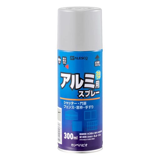 外装 【乾燥・塗重時間】 油性アルミ用・油性アルミ用スプレー:【20°C】 乾燥時間:約 30 分 塗重時間:約 2 時間以上 【冬期】乾燥時間:約 2 時間 塗重時間:約 6 時間以上 油性アルミ用下塗り剤:【20°C】 乾燥時間:約 30 分 【冬期】乾燥時間:約 1 時間 【塗り面積(1回塗り)】 [0.2L]平方メートル:約1.8~ 2.2m2 タタミの広さ:約 1.25 枚分 [0.5L]平方メートル:約4.5 ~ 5.5m2 タタミの広さ:約 3 枚分 [1L]平方メートル:約9 ~ 11m2 タタミの広さ:約 6 枚分 [スプレー:300ml(2回塗り)]平方メートル:約 0.6 ~ 1m2 タタミの広さ:約 0.5 枚分 [下塗り剤:0.5L]平方メートル:約 4.5~ 5.5m2 タタミの広さ:約 3 枚分 【特長】 ■[アルミ製品を腐食からガード! ]アルミ建材との密着性に優れ、排気ガス、酸性雨、塩害の汚れに強い強靭な塗膜を形成し、長期間アルミ製品を腐食から守ります。 ■[落ち着いたツヤ]アルミ建材の質感に合った落ち着いたツヤ(3分つや)を実現しました。