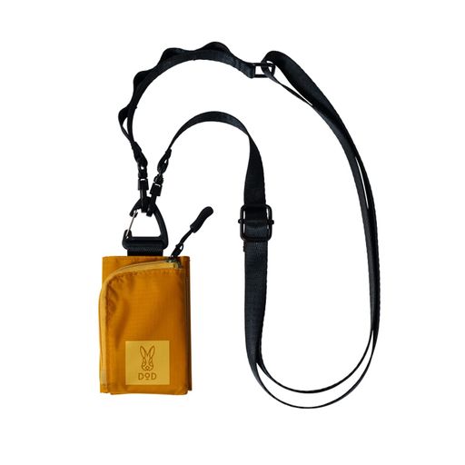 DOD(ディーオーディー)ウサゼニーレナイロンミニ財布三つ折り財布イエローユニセックスアウトドア手ぶらストラップBG1-999-YL
